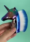 Karışık Renk Unicorn Figürlü Allık/Makyaj Fırçası
