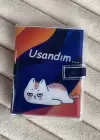 Karışık Renk Usandım Yazılı Mini Defter