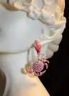 Karışık Renk Yengeç Figürlü Tasarım Küpe(Çift)