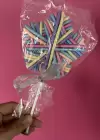 Karışık Renk Yıldız Ve Lolipop Figürlü Lastik Toka SetLastik Toka Set