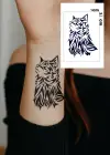 Kedi Figürlü 12 Saat Sonra Kararan Geçici Dövme Tattoo