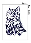 Kedi Figürlü 12 Saat Sonra Kararan Geçici Dövme Tattoo