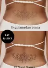 Kelebek Figürlü 12 Saat Sonra Kararan Geçici Dövme Tattoo
