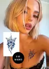 Kelebek Figürlü 12 Saat Sonra Kararan Geçici Dövme Tattoo