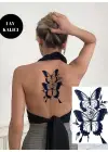 Kelebek Figürlü 12 Saat Sonra Kararan Geçici Dövme Tattoo