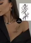 Kılıç Figürlü 12 Saat Sonra Kararan Geçici Dövme Tattoo