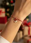 Kırmızı Renk Ay Figürlü Yılbaşı Bilekliği