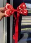 Kırmızı Renk Ay Yıldız Figürlü Yan Toka