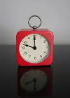 Kırmızı Renk Dekoratif Işıklı Alarmlı Masa Saati