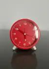 Kırmızı Renk Dekoratif Işıklı Alarmlı Masa Saati