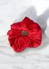 Kırmızı Renk Saten Simit Toka