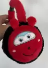 Kırmızı Ve Siyah Renk Sevimli Karikatür Figürlü Peluş Kulaklık
