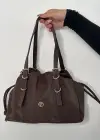 Koyu Kahve Renk Kadın Deri Çanta