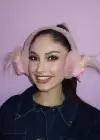 Koyu Pembe Renk Canavar Figürlü Peluş Kulaklık