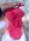 Koyu Pembe Renk Peluş Anahtarlık