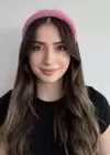 Koyu Pembe Renk Peluş Taç