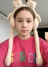 Krem Renk Ayıcık Figürlü Kulakları Oynayan Peluş Kulaklık