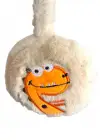 Krem Renk Dinazor Figürlü Peluş Erkek Çocuk Kulaklık