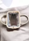 Krem Renk Kadın Hasır Çanta
