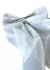 Krem Renk Kurdele Figürlü Pens Toka