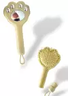 Krem Renk Pati Figürlü Saç Tarama Fırçası/ Tarak