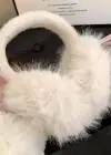 Krem Renk Peluş Kulaklık