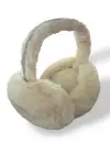 Krem Renk Taş Detaylı Peluş Kulaklık