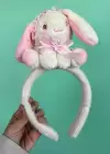 Krem Renk Tavşan Figürlü Peluş Taç