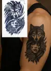 Kurt Figürlü 12 Saat Sonra Kararan Geçici Dövme Tattoo