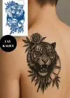 Kurt Figürlü 12 Saat Sonra Kararan Geçici Orta Dövme Tattoo