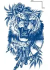 Kurt Figürlü 12 Saat Sonra Kararan Geçici Orta Dövme Tattoo