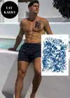 Kurukafa Figürlü 12 Saat Sonra Kararan Geçici Dövme Tattoo