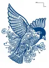Kuş Figürlü 12 Saat Sonra Kararan Geçici Dövme Tattoo