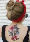 Kuş ve Kafes Geçici Dövme Tattoo