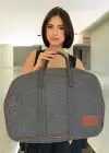 Lacivert Renk Büyük Boy El Çantası/ Seyahat Çantası