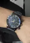 Lacivert Renk Deri Kordonlu Çelik Erkek Saat
