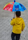 Lacivert Renk Karışık Figürlü Kılıflı Çocuk Şemsiye