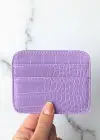 Lila Renk Çift Taraflı Kartlık