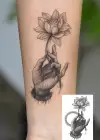 Lotus Figürlü Mini Dövme Tattoo