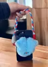 Mavi Renk Canavar Figürlü Telefon Aksesuarı