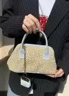Mavi Renk Hasır Kadın Çanta