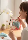 Mavi Renk Kalp Figürlü Saç Kırık Alma Aparatı