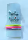 Mavi Renk Karışık Figürlü Tarak/ Çocuk Toka Set