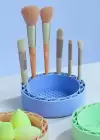 Mavi Renk Makyaj Fırça Temizleme Matı
