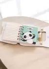Mavi Renk Panda Figürlü Not Defteri