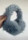 Mavi Renk Simli Peluş Kulaklık