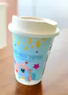 Mavi Renk Unicorn Figürlü Anahtarlık Detaylı Kutulu Islak Mendil