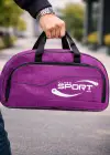 Mor Renk Büyük Boy El Çantası/ Seyahat Çantası