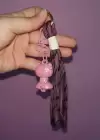 Mor Renk Karışık Figürlü Çanta Charm/ Anahtarlık