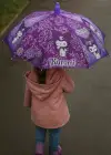 Mor Renk Karışık Figürlü Kılıflı Çocuk Şemsiye